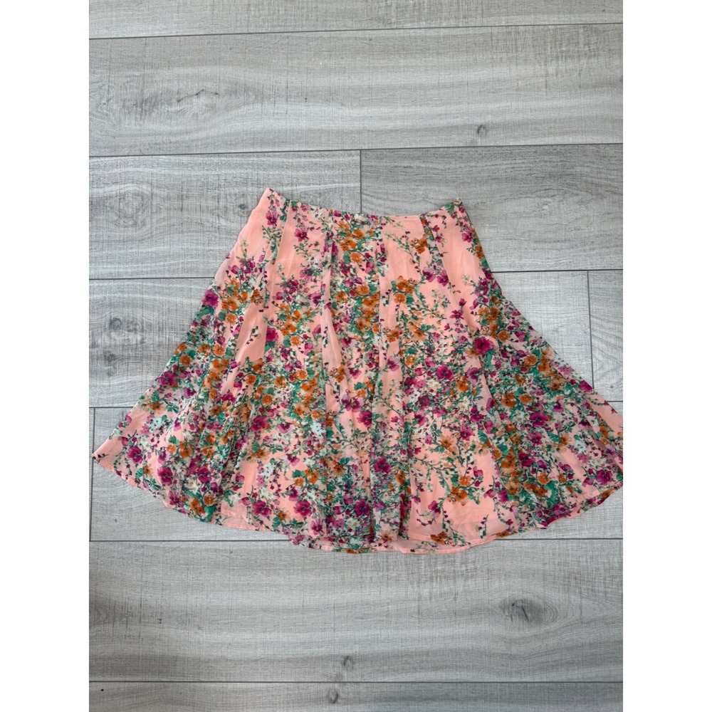 Forever 21 Contemporary Floral Pleated Midi Skirt